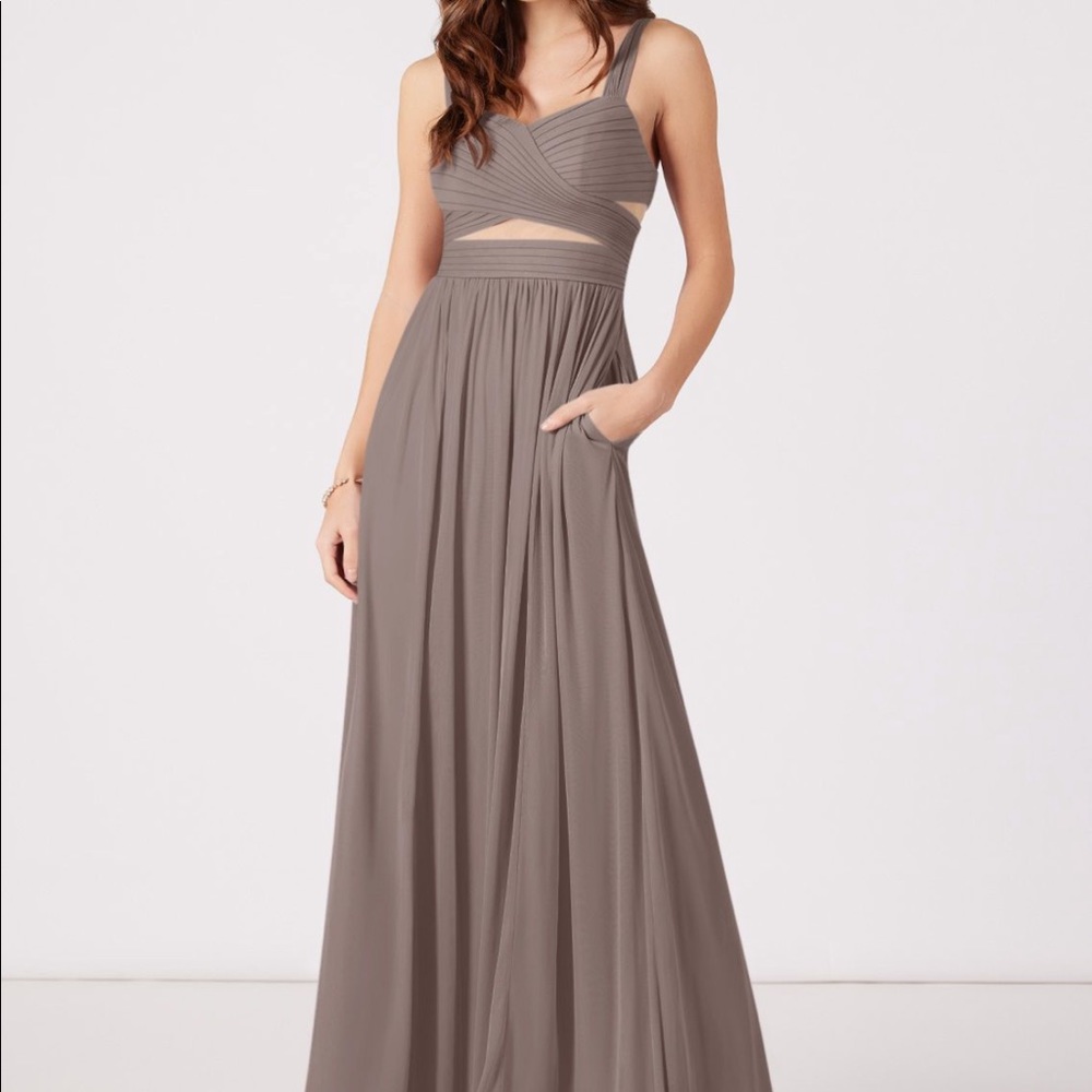 Azazie Jaida Dress in Hazelnut